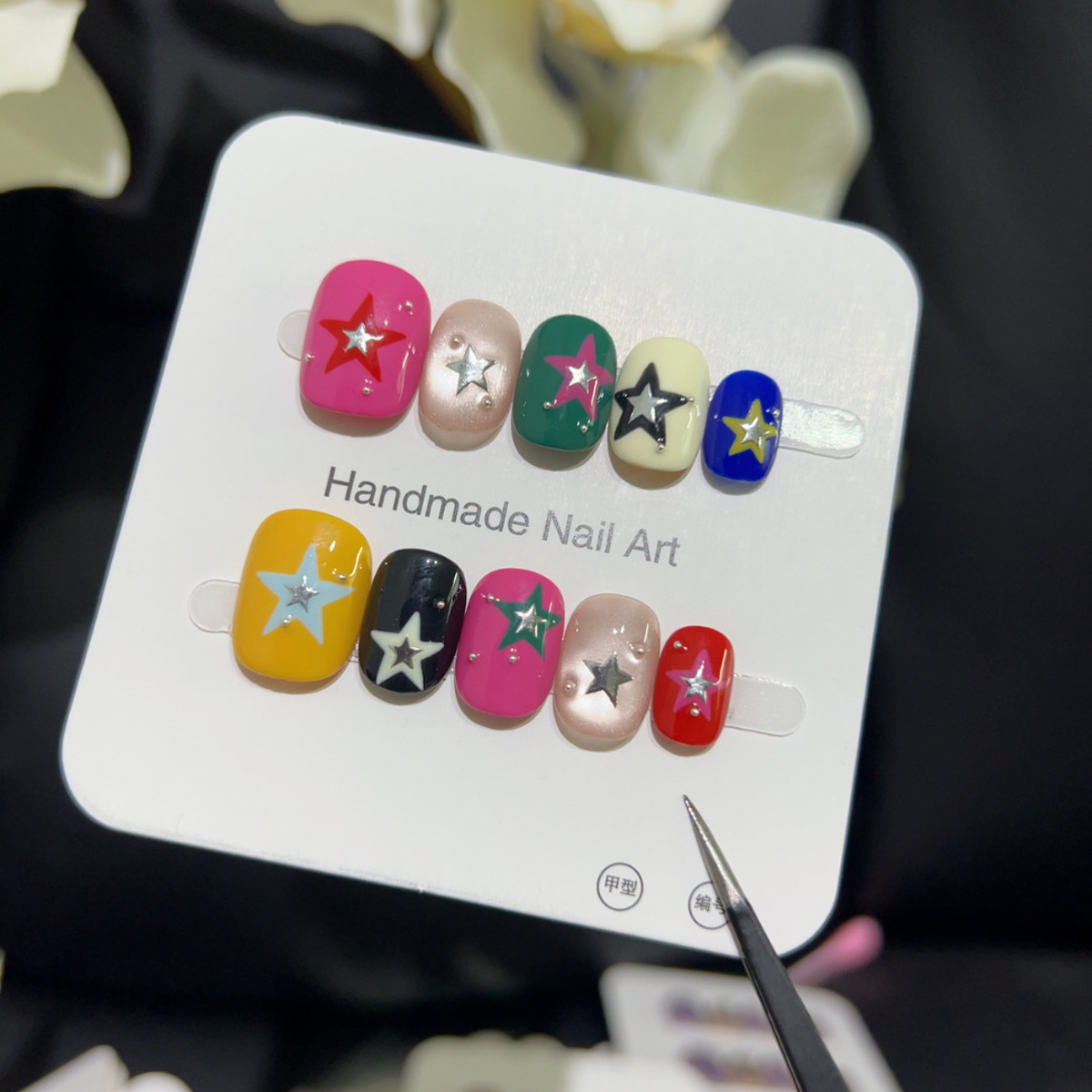 10PCS Glitter Cat Eye Short Sq - Nail Art Eye Cat review and price