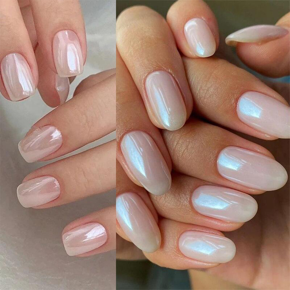 Moonlight Pearl White Nails Gl - Dip Powder Nail review and price