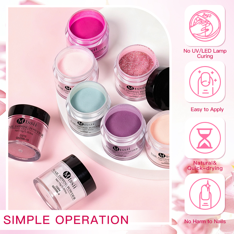 10PCS/Set Dip Nails Powder Kit - Dip Powder Nail review and price