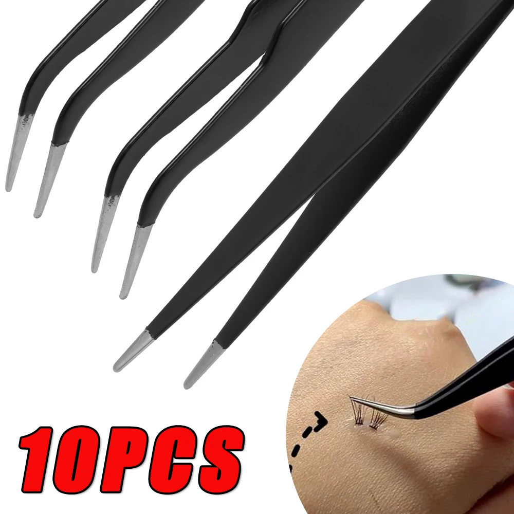 10PCS Curved Tip Eyelash Exten - Nail Extension Form review and price