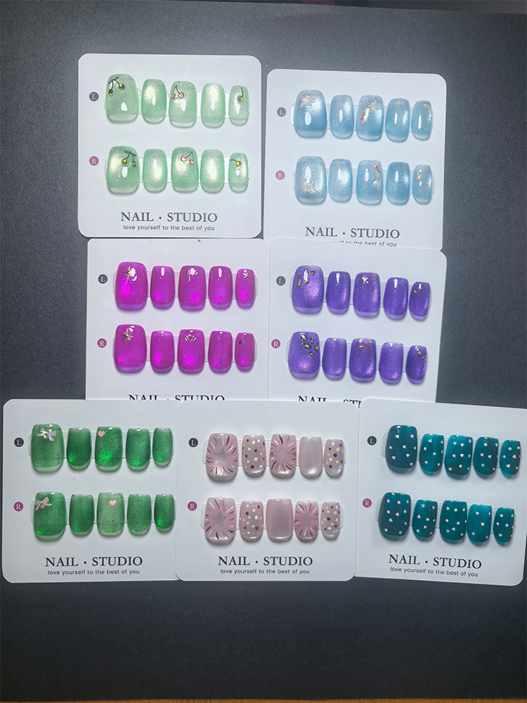 Cat Eye Press on Nails 10Pcs,  - Nail Art Eye Cat review and price