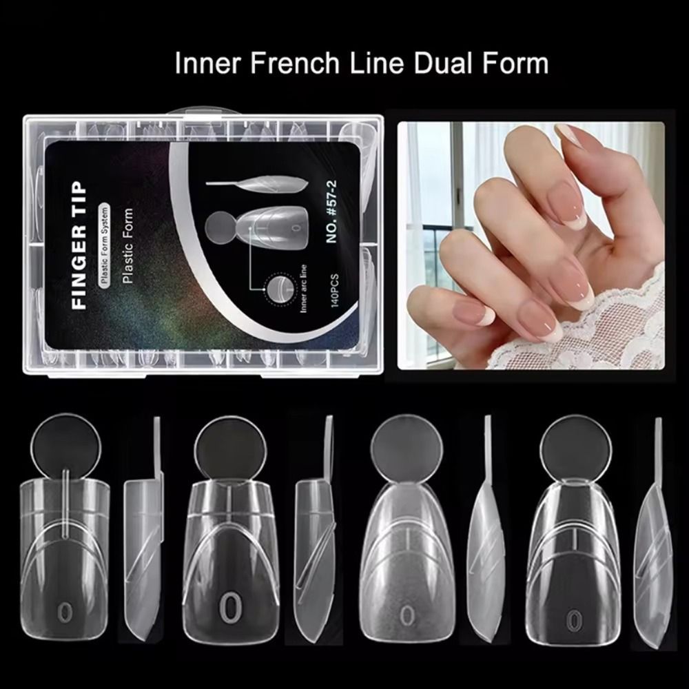 140PCS Matte Surface French Na - Nail Extension Form review and price