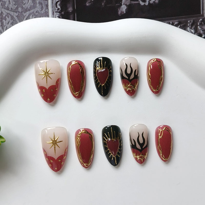 10Pcs Women Halloween Party Th - Nail Art Eye Cat review and price