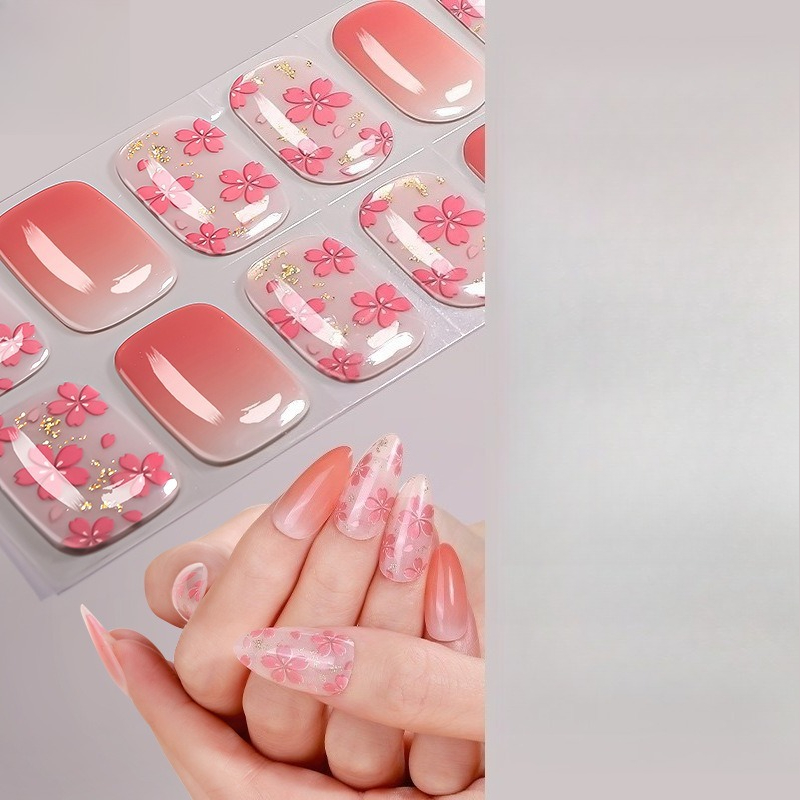 Pink White Gradient Nail Stick - Nail Art Natural Simple review and price