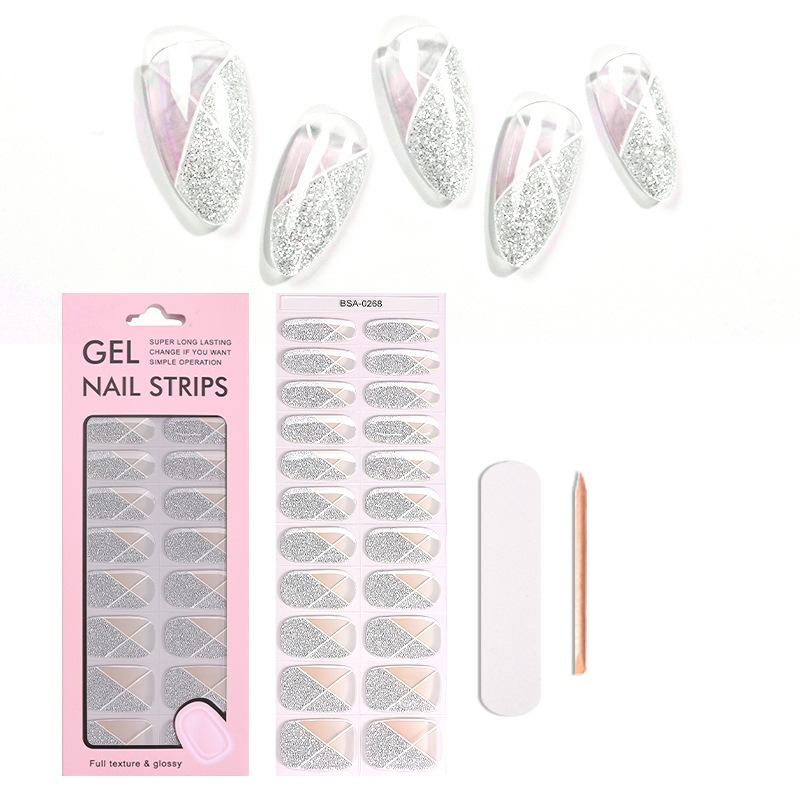 Pink White Gradient Nail Stick - Nail Art Natural Simple review and price
