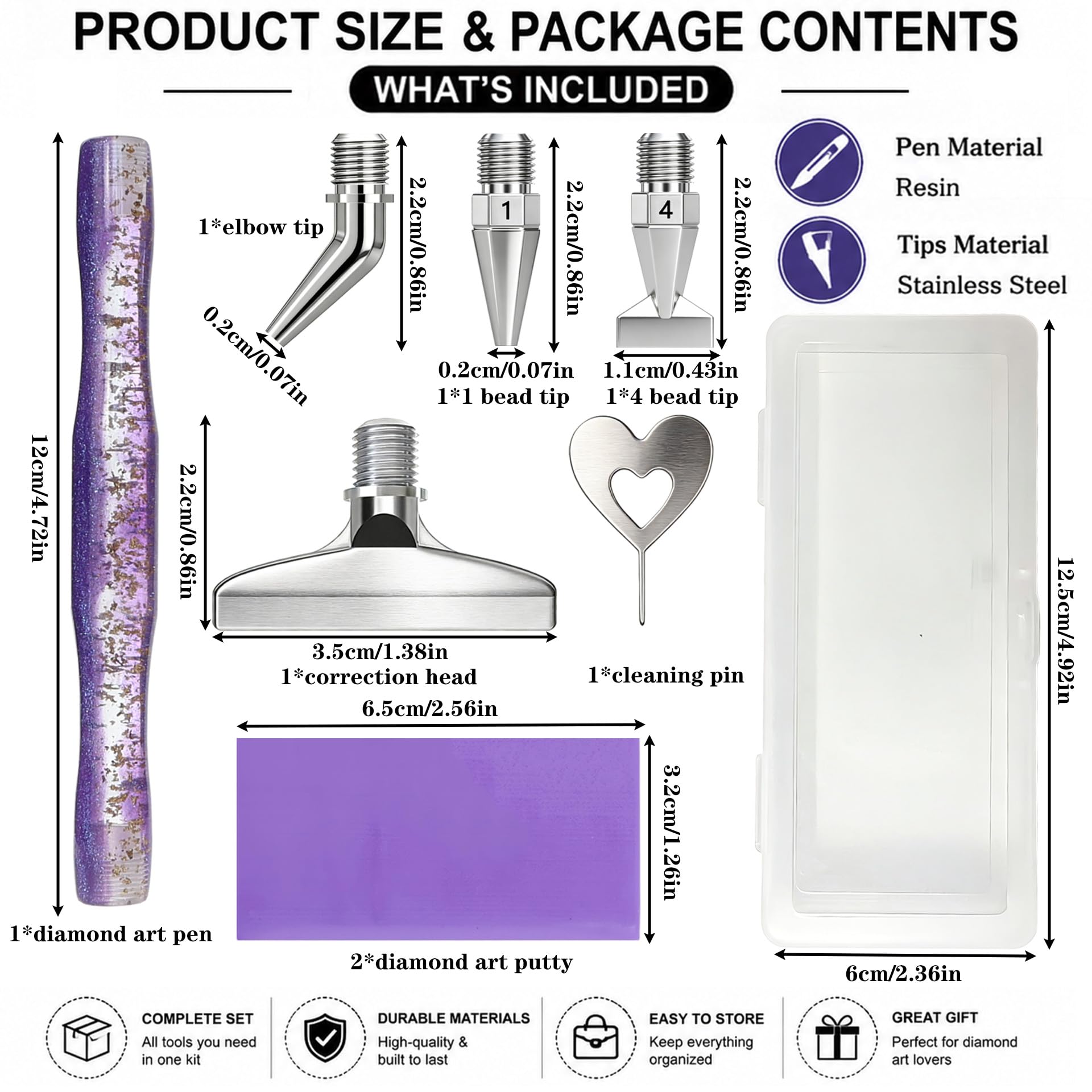 Diamond painting art pen, with - Nail Art Dotting Tool review and price