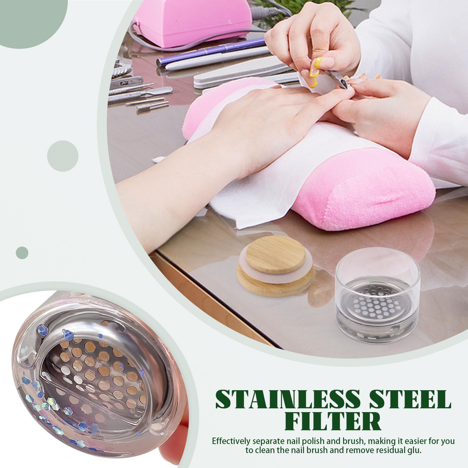 Nail Art Brushes Washing Cup N - Dip Powder Nail review and price
