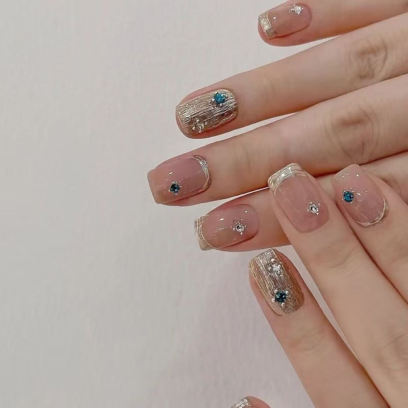 10Pcs Short Square French Hand - Nail Art Eye Cat review and price