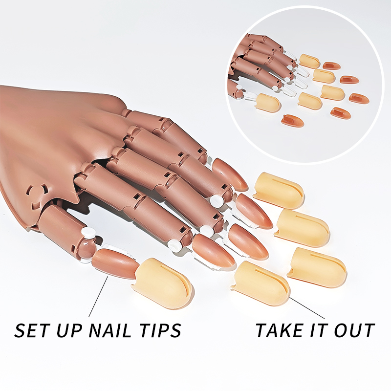 Nail Fake Practice Hand Movabl - Nail Art Navy review and price