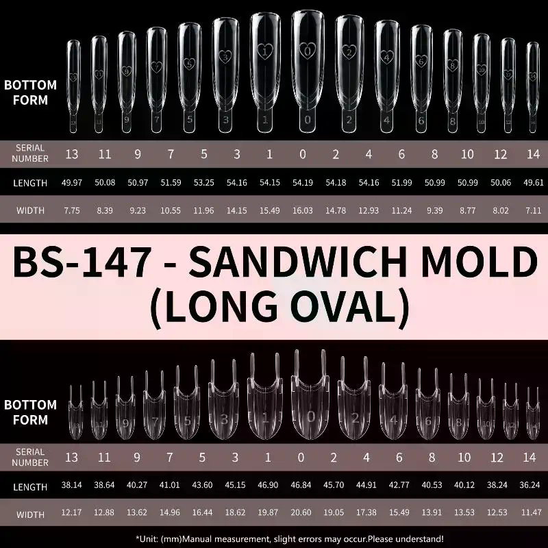 Sandwich Dual Nail Forms 120pc - Nail Extension Form review and price