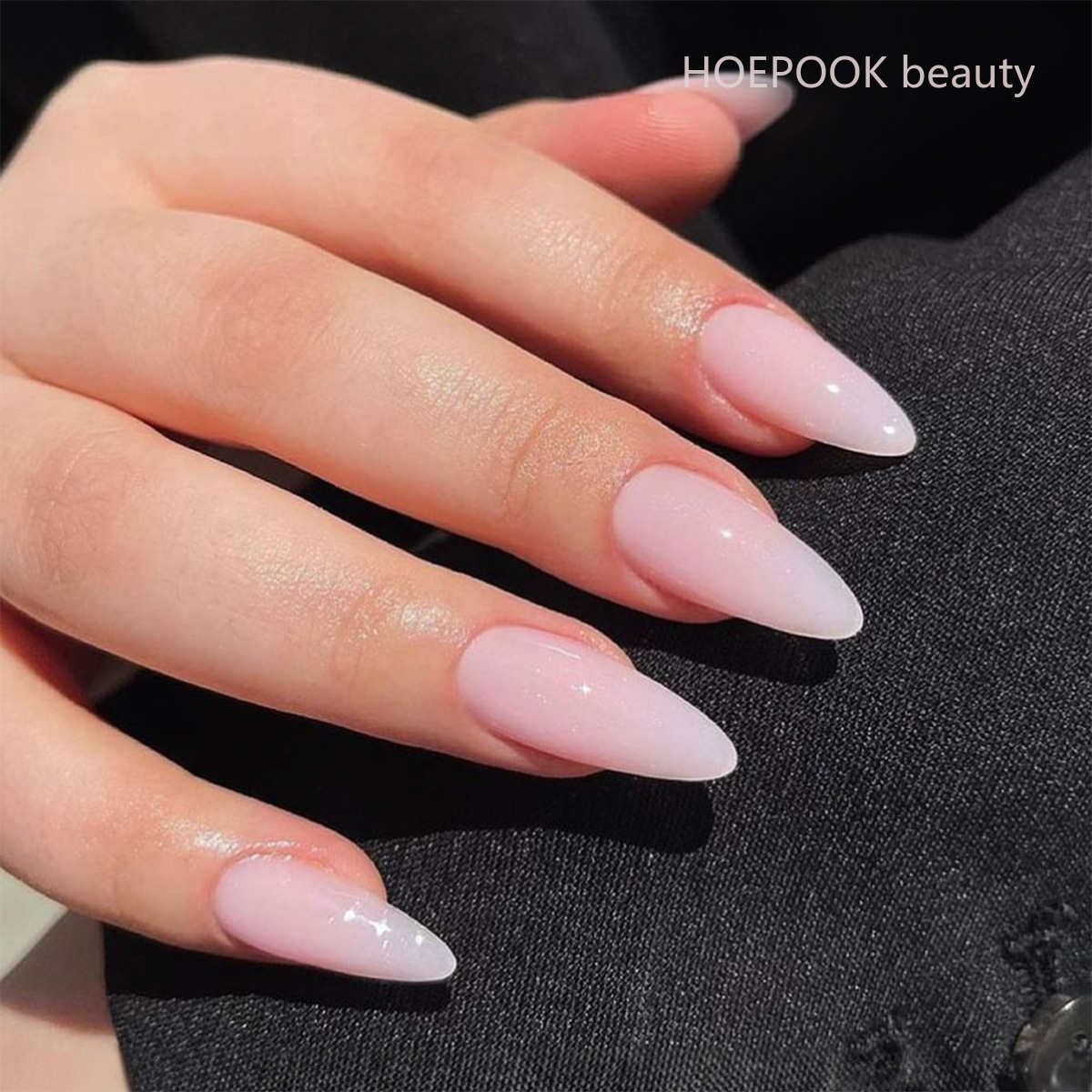 24pcs Pink Gradient Almond Pre - Nail Art Natural Simple review and price