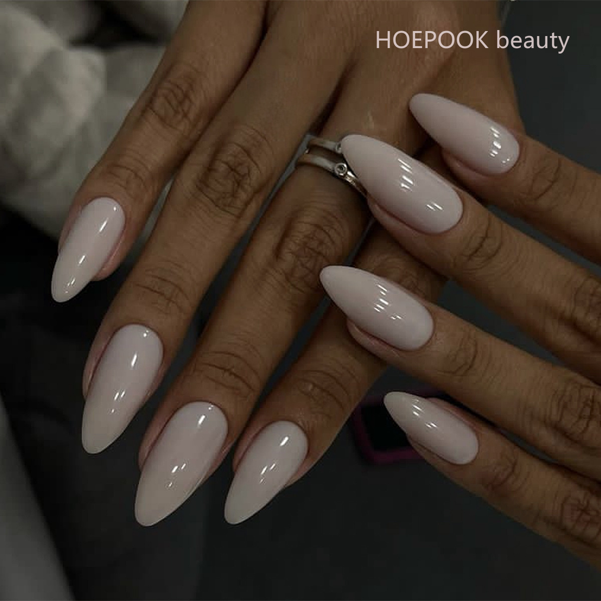24pcs Pink Gradient Almond Pre - Nail Art Natural Simple review and price