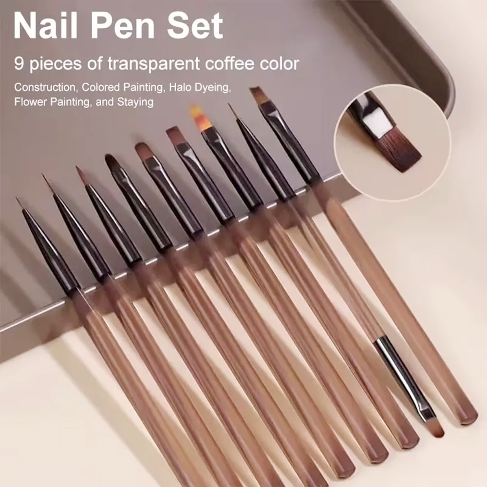 9PCS Nail Brush for Nail Art D - Nail Art Navy review and price