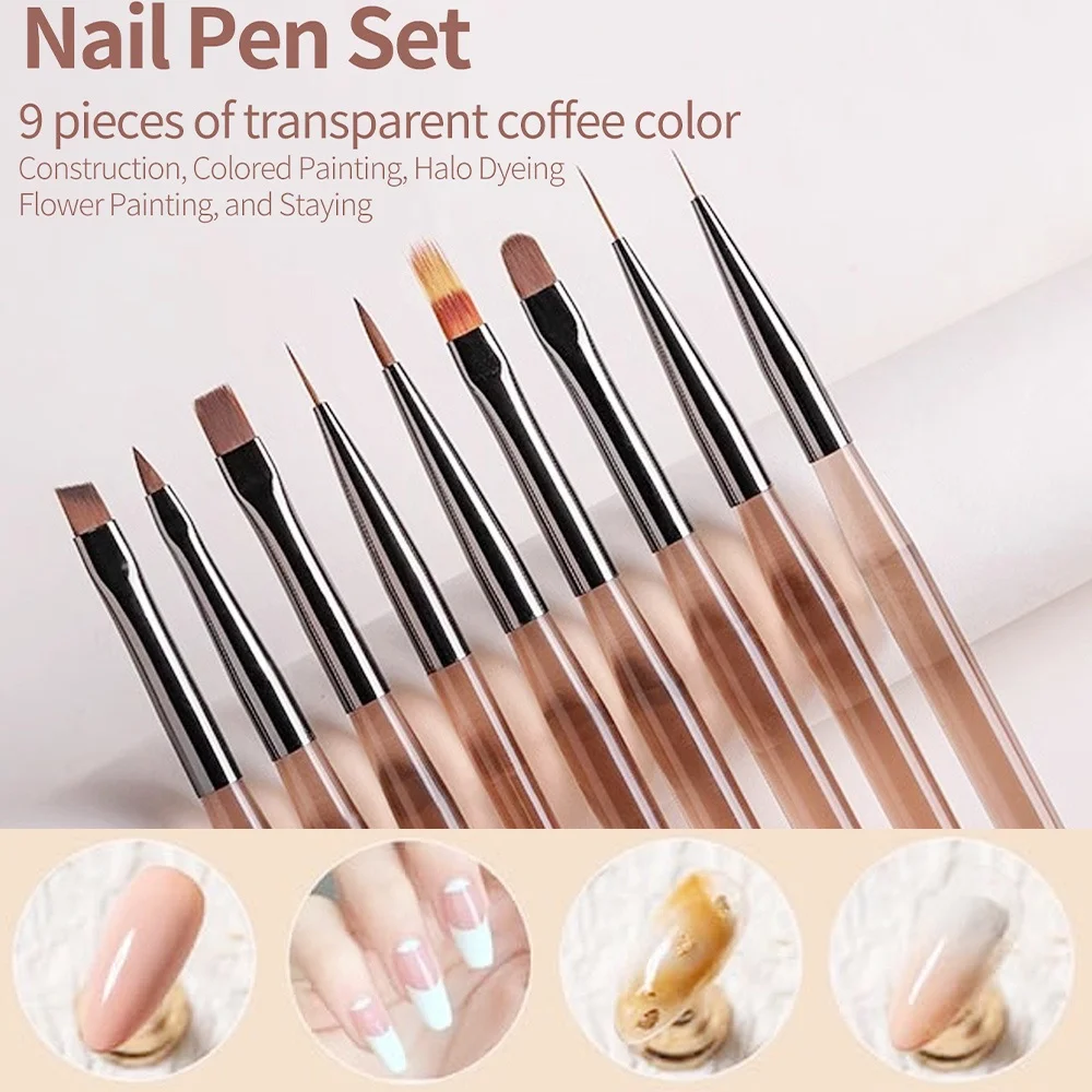 9PCS Nail Brush for Nail Art D - Nail Art Navy review and price