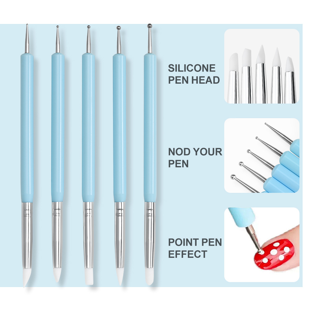 1/3/5/6/pcs/set Nail Art Brush - Nail Art Dotting Tool review and price