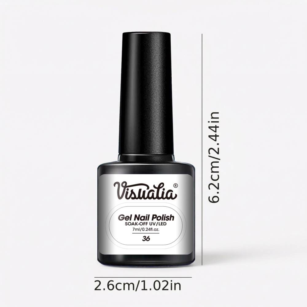 Visuatia # 36 Pure White Nail  - Nail Art Natural Simple review and price